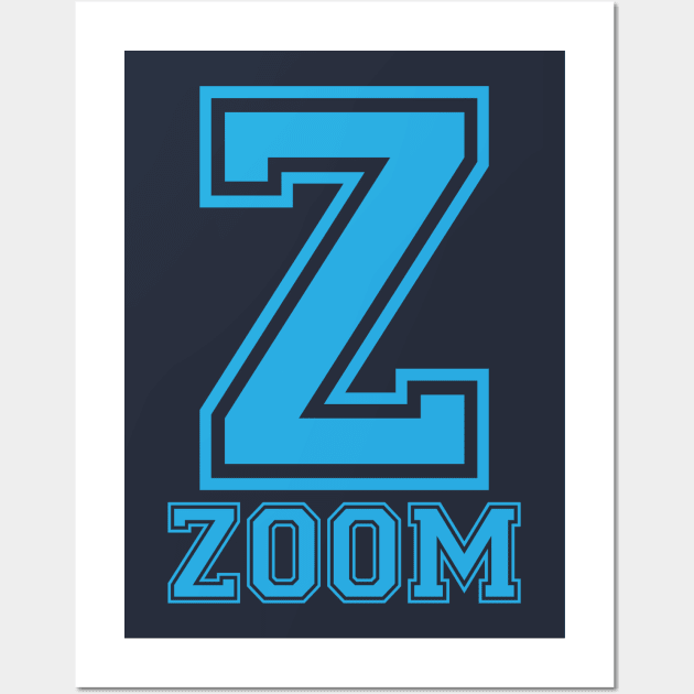 Z For Zoom Phonetic Alphabet in Pandemic Wall Art by umarhahn